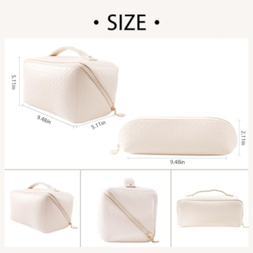 Abiudeng Travel Makeup Bag Set for Essential Beauty Organization