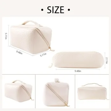 Abiudeng Travel Makeup Bag Set for Essential Beauty Organization