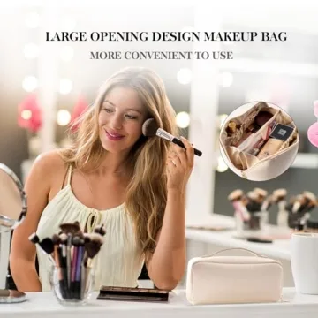 Abiudeng Travel Makeup Bag Set for Essential Beauty Organization