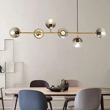 Dellemade 6-Lights Sputnik Chandelier - Elegant Design