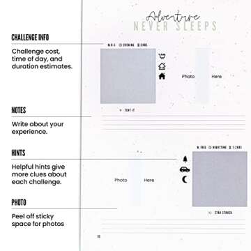 The Adventure Challenge Solo Edition - 50 Scratch-Off Adventures and Games for Adults & Teens, Adventure Challenge Scratch Off Book, Self-Care Activity Book