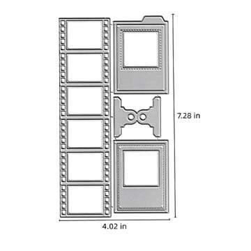 Metal Embossing Stencil Photo Film Strip Cutting Dies for Unique Crafts