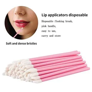 Vaincre Pink Lip Wands 500PCS - Disposable Applicators