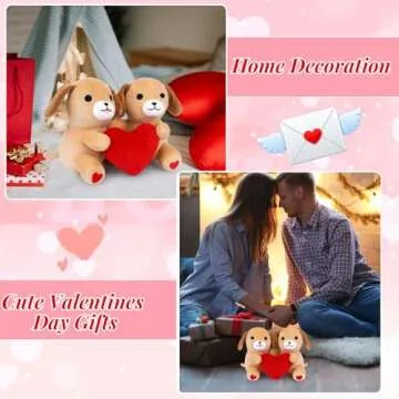 ZeffuLyne Valentines Plush Cute Dog Stuffed Animal