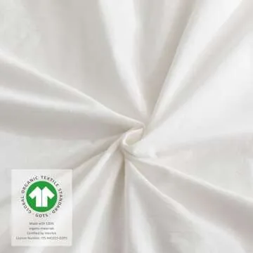 Ventidora 2 Piece Duvet Cover Set Twin Size,100% Organic Washed Cotton Linen Feel Like Textured, Luxury Soft and Breatheable Bedding Set with Zipper Closure(1 Comforter Cover +1 Pillowcases)