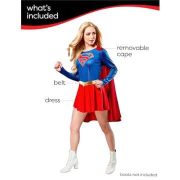 Rubies Supergirl Costume Dress for Themed Events: Medium