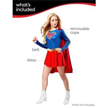 Rubies Supergirl Costume Dress for Themed Events: Medium