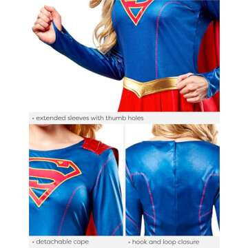 Rubies Supergirl Costume Dress for Themed Events: Medium