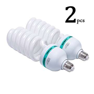 G-raphy CFL Photography 150W Bulbs with 5500K Color Temperature for Photography & Video Studio Lighting