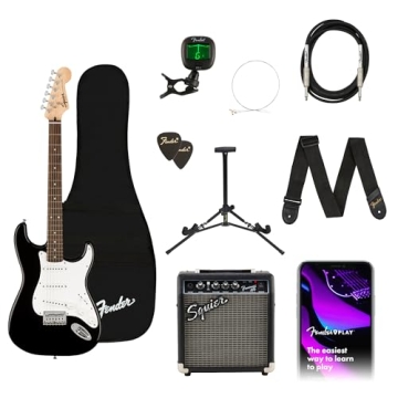 Fender Squier Stratocaster Electric Guitar Beginner Starter Kit