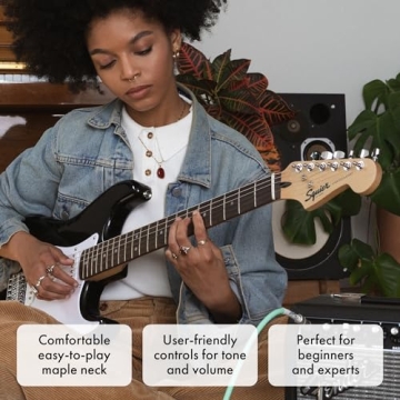 Fender Squier Stratocaster Electric Guitar Beginner Starter Kit