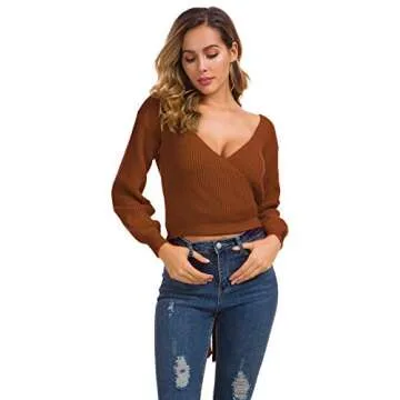 V-Neck Sweater Pullover for Chic and Comfortable Style