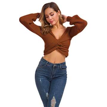 V-Neck Sweater Pullover for Chic and Comfortable Style