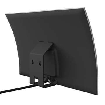 Mohu Curve - Indoor TV Antenna, 60-Mile Range, Jolt Switch Amplifier, UHF VHF, Multi-Directional, 4K UHD, NEXTGEN TV - w/Base Stand, 10 ft. Cable