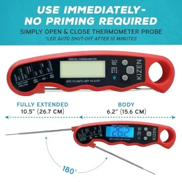KIZEN Instant Read Meat Thermometer Digital Food Thermometer