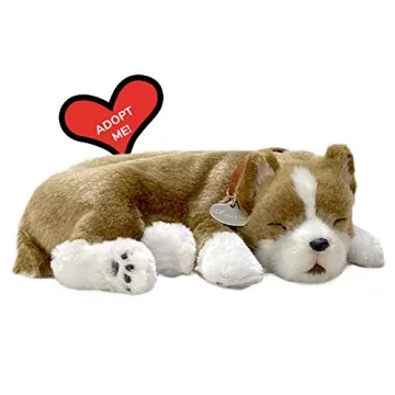 Perfect Petzzz Lifelike Pit Bull Plush Interactive Dog Toy