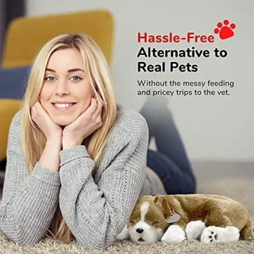 Perfect Petzzz Lifelike Pit Bull Plush Interactive Dog Toy