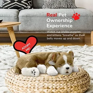 Perfect Petzzz Lifelike Pit Bull Plush Interactive Dog Toy