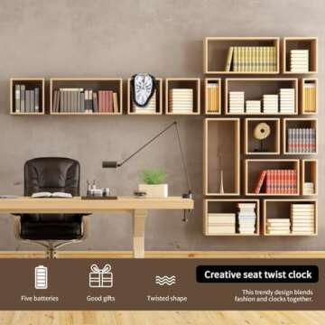 Petilleur Salvador Dali Inspired Melting Clock for Home