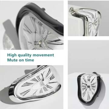 Petilleur Salvador Dali Inspired Melting Clock for Home
