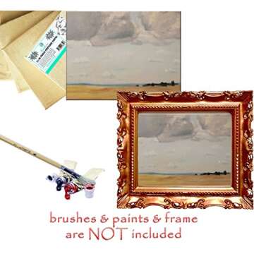 Daveliou Painting Canvas 16x20 – Pack of 5 Stretched Canvas - Blank Framed Canvases for Painting – Triple Primed Art Canvas Supplies for Kids Adults Students and Professionals