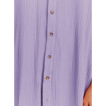 Herseas Stylish Beach Button Down Dress for Women