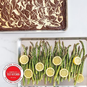 Nordic Ware Aluminum Half Sheet Pans with Lid Even Baking