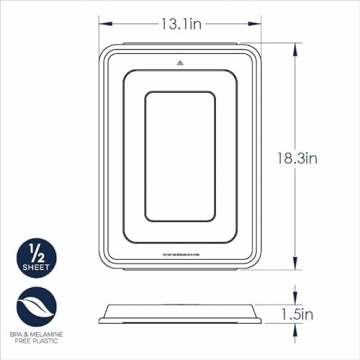 Nordic Ware Aluminum Half Sheet Pans with Lid Even Baking