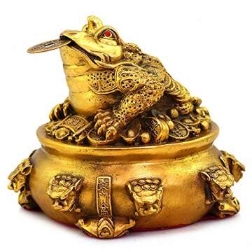 Attract Wealth with BOYULL Brass Money Frog Statue