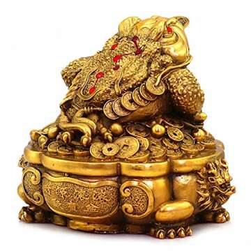 Attract Wealth with BOYULL Brass Money Frog Statue