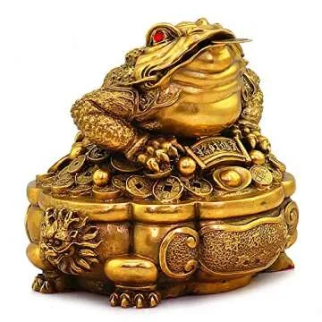 Attract Wealth with BOYULL Brass Money Frog Statue
