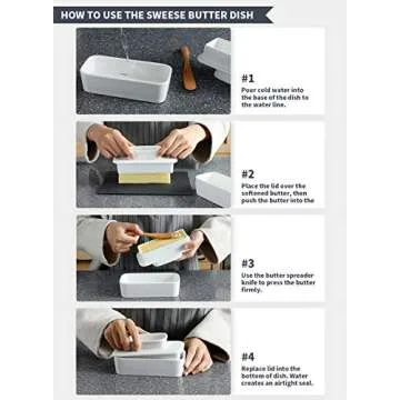Sweese Butter Dish: French Keeper for Spreadable Butter