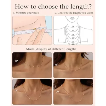 Elegant FUNEIA Dainty Pearl Necklace for Women