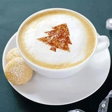 KDDOM 16 Pcs Latte Stencils - Perfect Coffee Art Tools