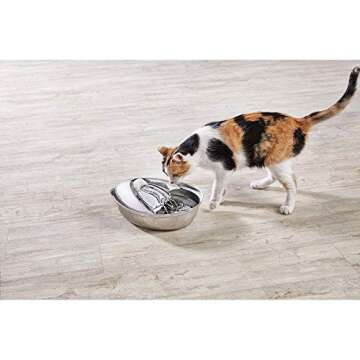 Harmony Cascading Stainless Steel Pet Fountain for Healthy Hydration