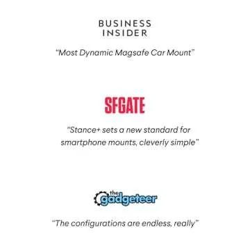 Kenu Stance+ 10-in-1 MagSafe Super Gadget, Magnetic Tripod Stand, Car Vent+Dash+CD Mount, Finger Holder, Airplane Mount, Selfie Stick, More