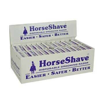 Horse Shave - Disposable Grooming Razor. Easier, Safer, Better (6-Pack)