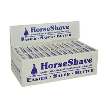 Horse Shave - Disposable Grooming Razor. Easier, Safer, Better (6-Pack)