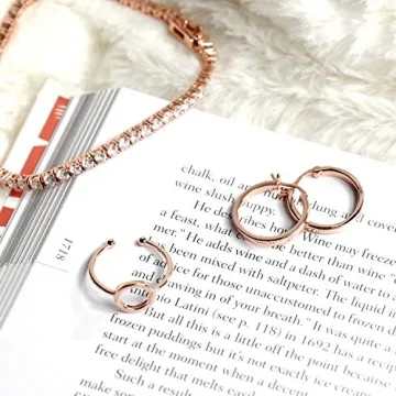 PAVOI 14K Gold Karma Open Circle Ring for Women