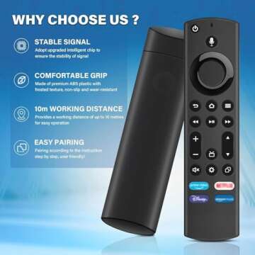 Voice Remote Replacement for FireStick and Smart TVs