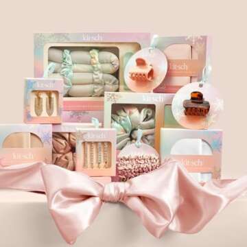 Kitsch Satin Pillowcase with Zipper for Hair and Skin - Cooling Pillow Covers, Softer Than Silk, Machine Washable Pillow Cases, Queen/Standard (19x26) - Champagne, 2pcs