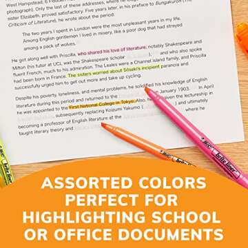 BIC Brite Liner Highlighters, Chisel Tip, 24-Count, Assorted Colors, Ideal Set for Organizing and Coloring, Packaging May Vary, Includes 14-Yellow, 3-Pink, 3-Orange, 2-Green and 2-Blue Highlighters