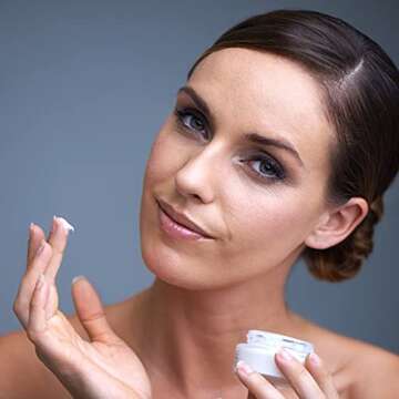 Frosted Glass Cosmetic Containers with Wooden Lids 10 Pcs