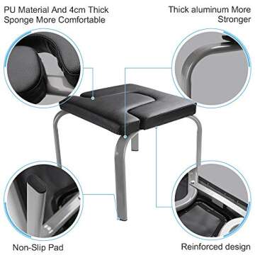Yoga Headstand Bench, Yoga Inversion Bench Idea for Workout, Fitness and Gym