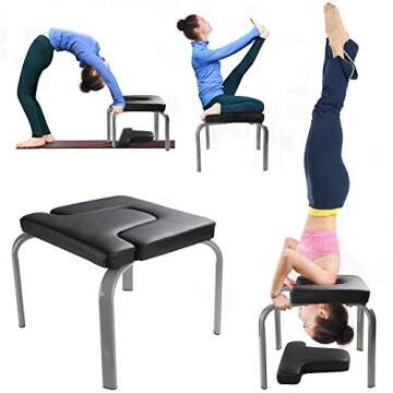 Yoga Headstand Bench, Yoga Inversion Bench Idea for Workout, Fitness and Gym