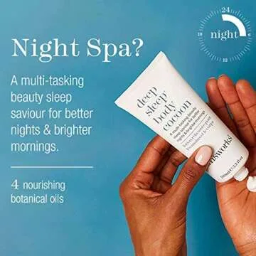 This Works Deep Sleep Body Cocoon | Multi-Tasking Night Cream with Lavender & Chamomile | Hydrates, Calms & Promotes Restful Sleep | Aromatherapeutic Formula, 3.3 oz / 100ml