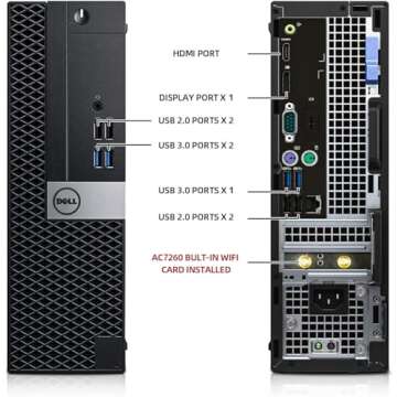 Dell OptiPlex i7 Desktop and 24" Monitor Bundle