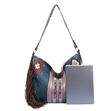 Stylish ZOSIVEB Canvas Tote Handbag for Women – Perfect for Travel