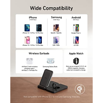 Anker 533 Wireless Charger | 3-in-1 Stylish Charging Station
