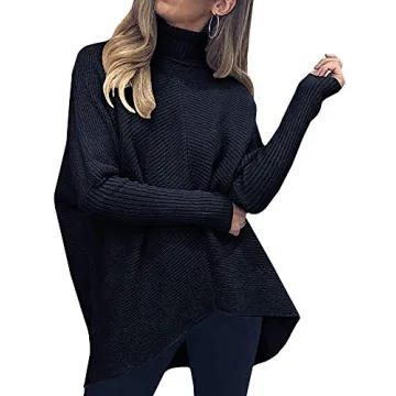 Shop ANRABESS Women's Oversized Turtleneck Sweater Today!